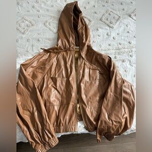 Bohme cropped pleather jacket